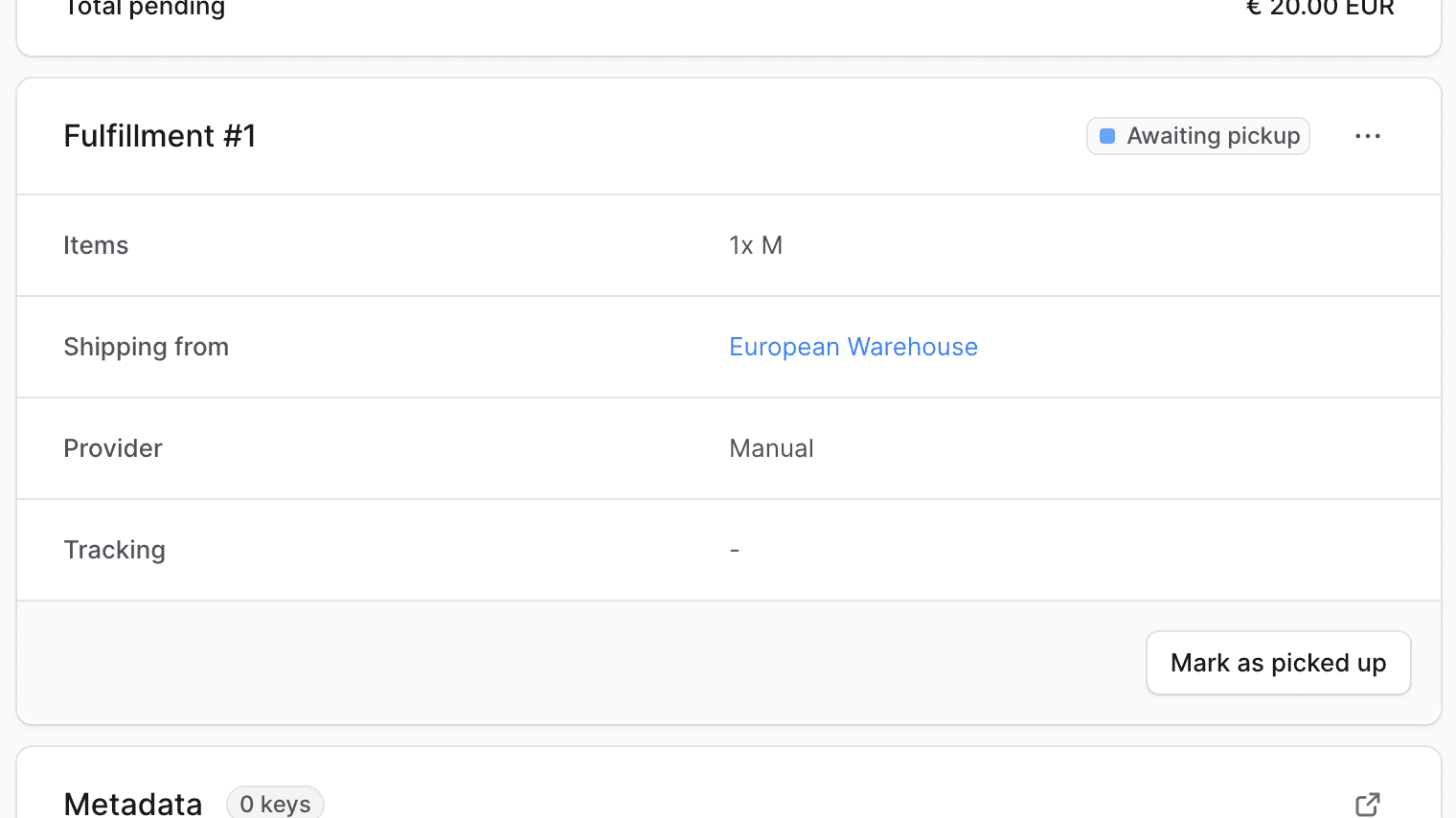 标记为已取货弹出窗口